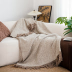 Coffee Tassel Throw