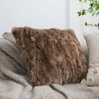 Taupe Plush Cushion