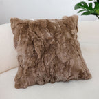 Taupe Plush Cushion