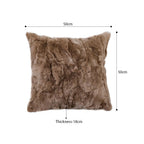 Taupe Plush Cushion