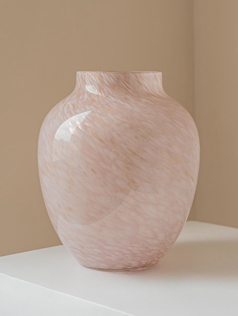Foggy Glass Vase - blue, pink or pattern