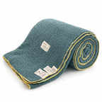 SOGA 230x200cm Grayish-green Flannel Polyester Throw Blanket-0