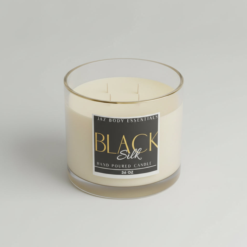 Black Silk 4 Wick Candle