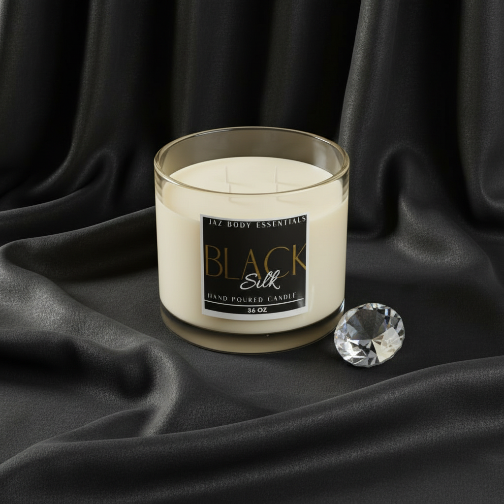 Black Silk 4 Wick Candle