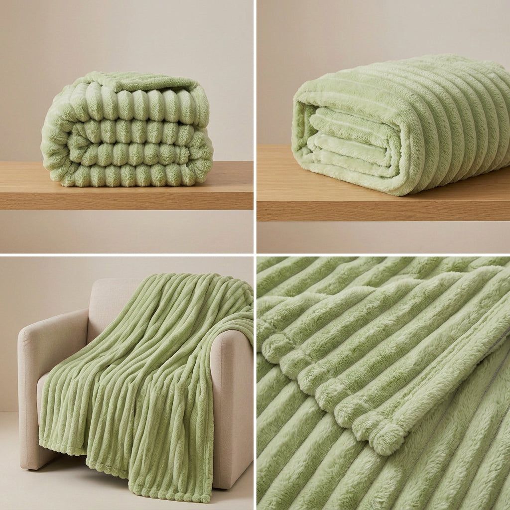 Aloe Velour Throw Blanket
