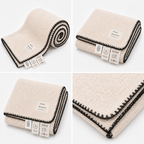 Peach Flannel Throw Blanket