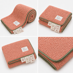 Blush Flannel Throw Blanket