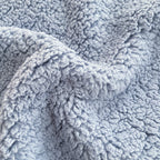 SOGA 230x200cm Dusty Blue Flannel Polyester Throw Blanket-2