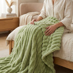 Aloe Velour Throw Blanket