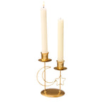 Golden Star Moon Ramadan Candle Holder-0