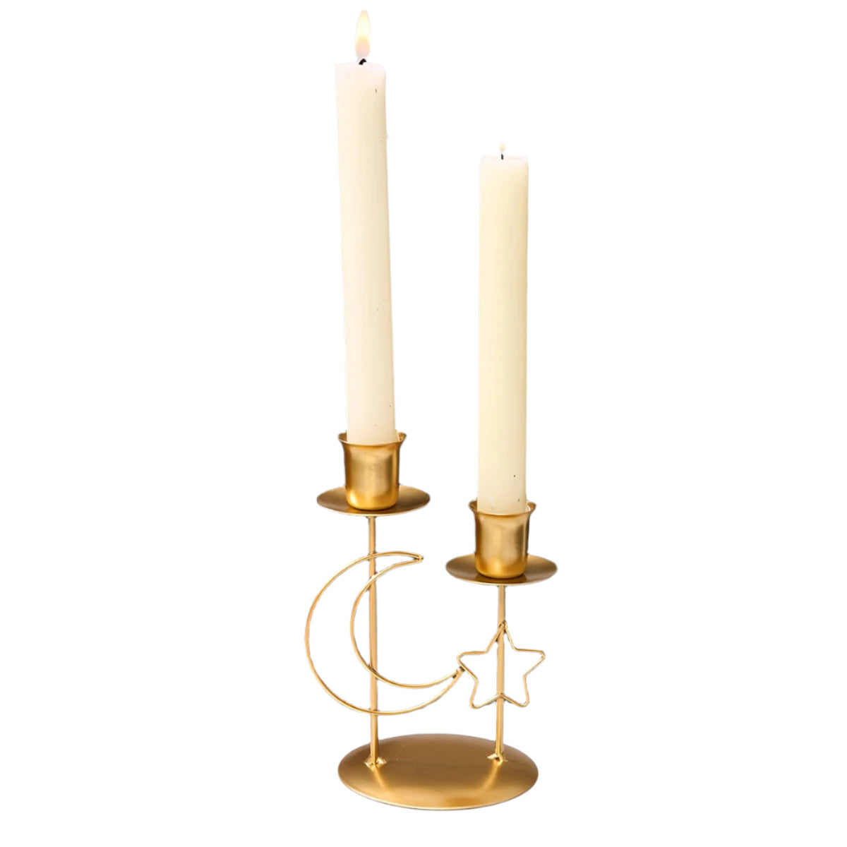 Golden Star Moon Ramadan Candle Holder-0