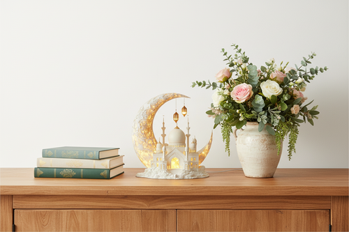 Acrylic Ramadan Mosque Decoration – Elegant Festive Accent