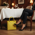 RB1026R  | Borsa Donna a mano verticale in Vera Pelle e Paglia Made in Italy. Tracolla removibile e regolabile in pelle. Accessori Oro Lucido - Colore Giallo - Dimensioni: cm 24 x 29 x 9-0