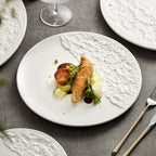 Stone Texture Contrast Dinner Plate