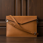 Aurelia Leather Bag for iPad with adjustable strap-0