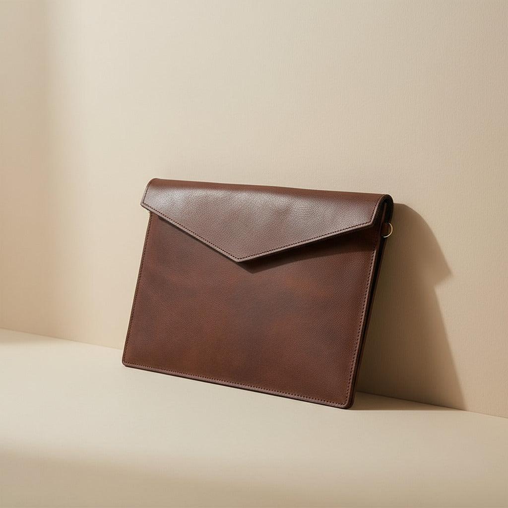 Aurelia Leather Bag for iPad with adjustable strap-5