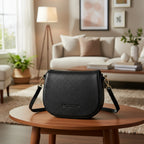 RB1002A | BBella Nera – The Classic Black Shoulder Bag - Dimensioni: cm 26 x 20 x 10-0