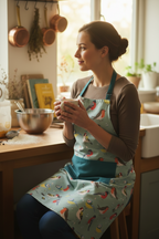 Garden Birds Cotton Apron