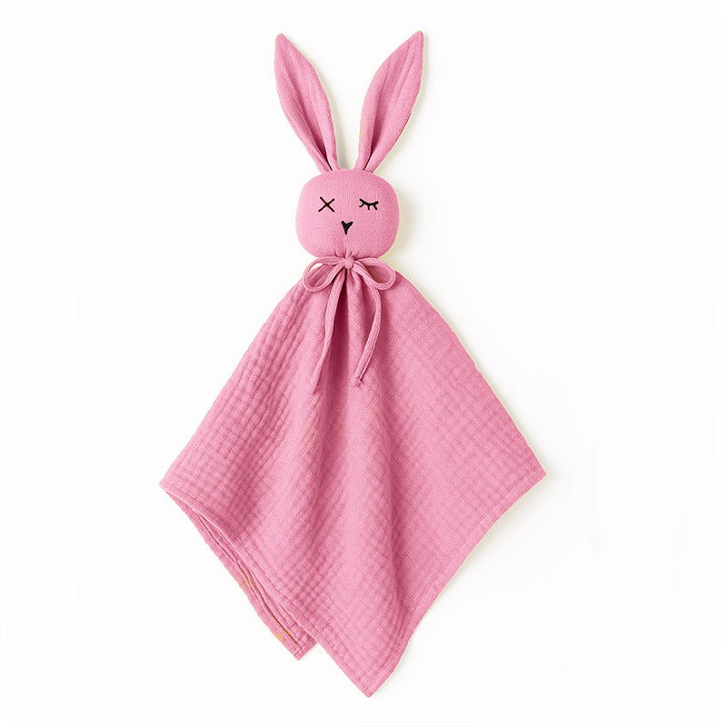 doudou lange coton bio france papate rose fille