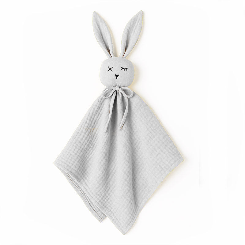 doudou coton biologique lapin blanc