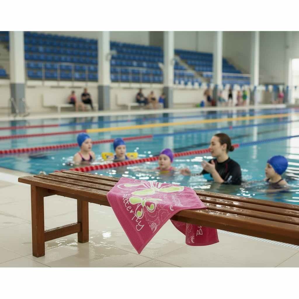 Butterfly Kids Towel N Bag