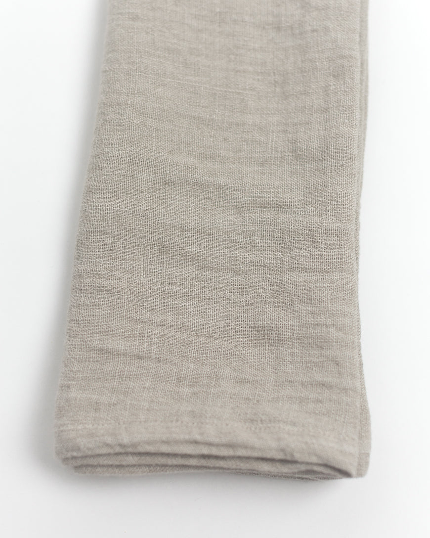 Calista Stone Washed Linen Dinner Napkins