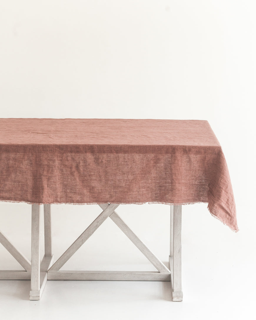 Calista Stonewashed Linen Tablecloth