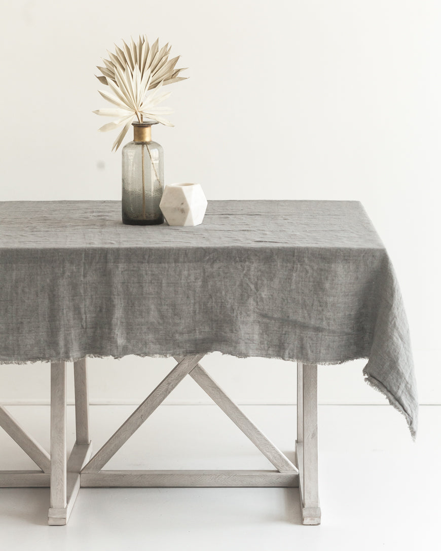 Calista Stonewashed Linen Tablecloth