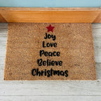Merry Message Coir Doormat