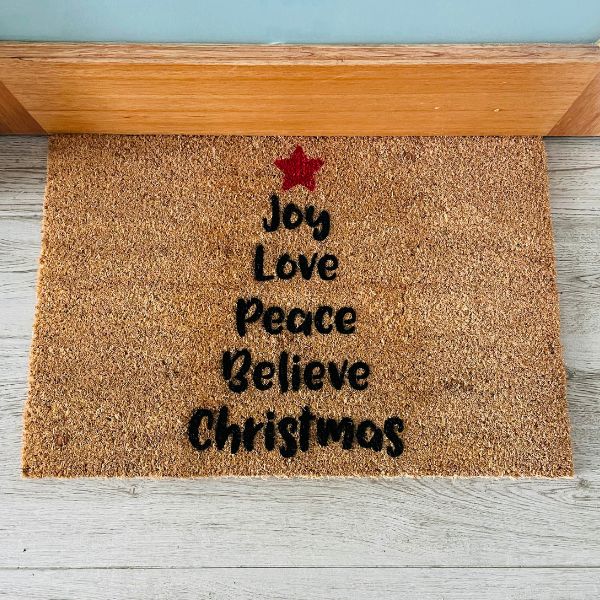 Merry Message Coir Doormat