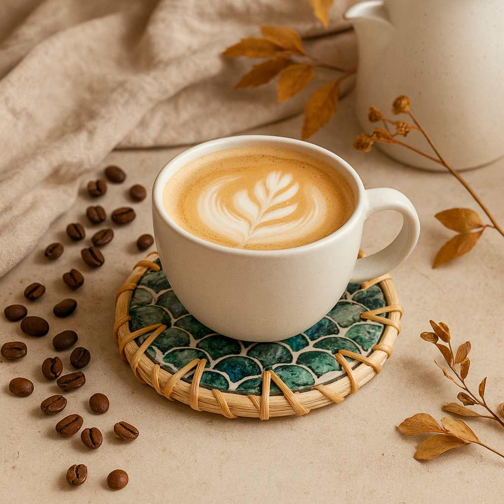 Cascade – Checkered Pattern Coasters