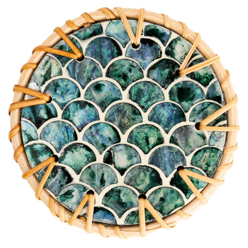 Cascade – Checkered Pattern Coasters