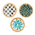 Cascade – Checkered Pattern Coasters