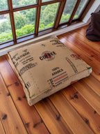 Coffee Jute Floor Cushion