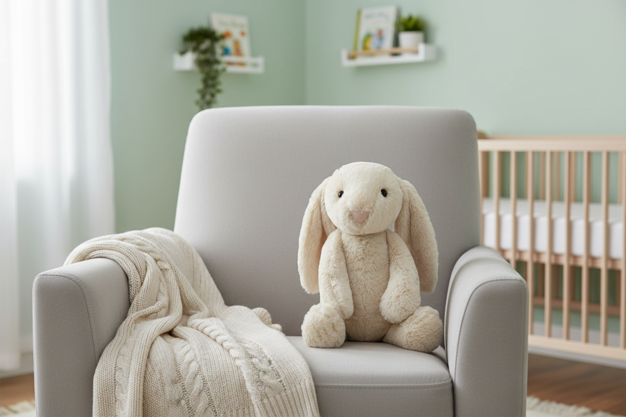 Cute Lop Rabbit Plush Toy – 20 cm Soft Bunny Companion