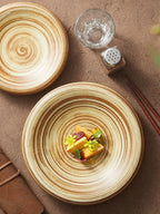 Spiral Stoneware Plate
