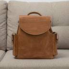 Leather backpack - Chatelet (Brown)-0