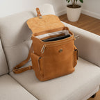 Leather backpack - Chatelet (Forest Green)-1