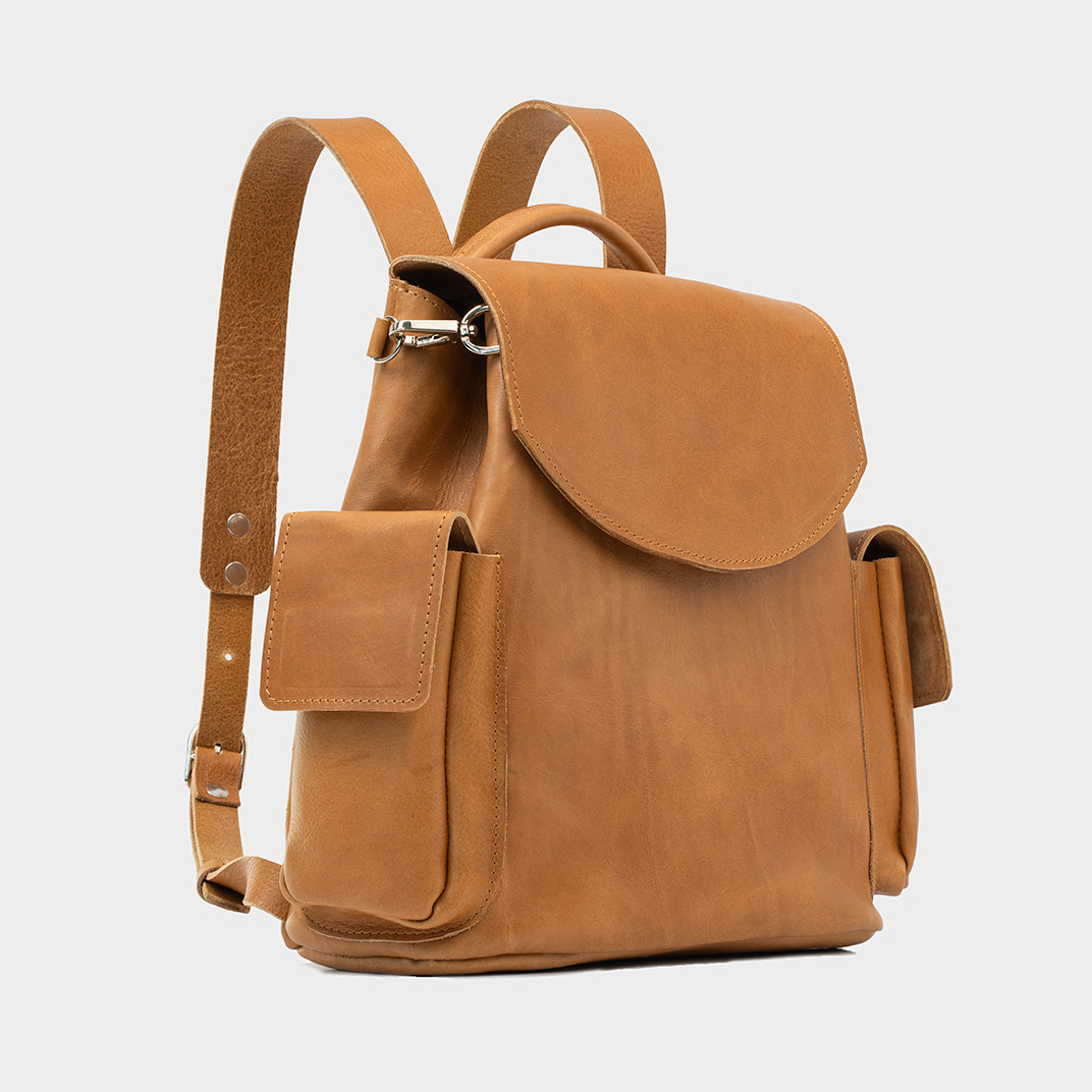 Leather backpack - Chatelet (Brown)-2