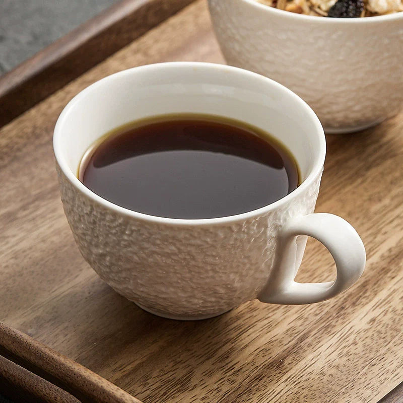 Rock Texture Coffee Cup & Saucer Set