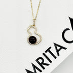 Golden Gourd Aroma Necklace – Dark Amethyst