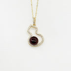 Golden Gourd Aroma Necklace – Dark Amethyst