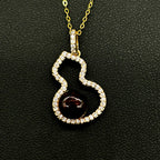 Golden Gourd Aroma Necklace – Dark Amethyst
