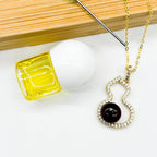 Golden Gourd Aroma Necklace – Dark Amethyst