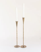Phoenix Hand-Forged Iron Candle Stands - Set of 2