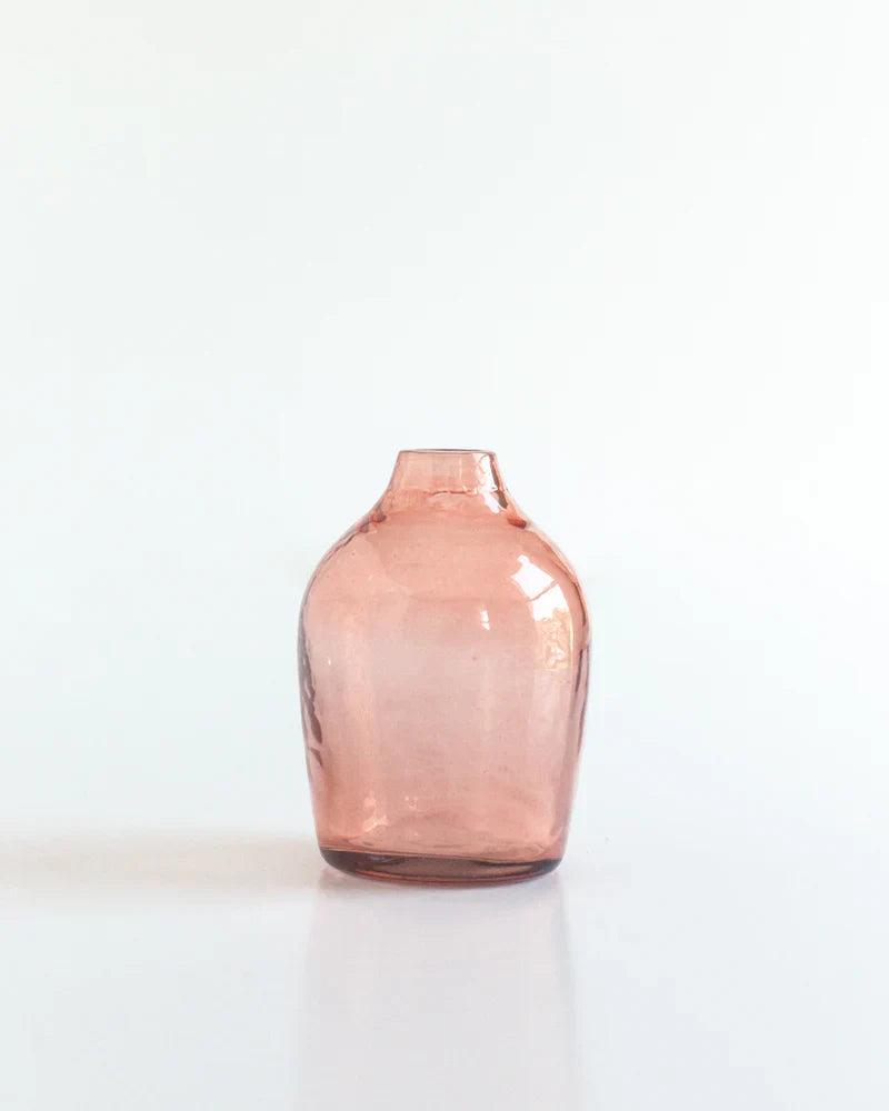 Haley Handblown Hammered Bud Vase