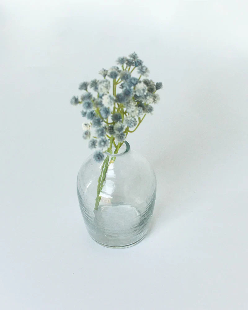 Haley Handblown Hammered Bud Vase