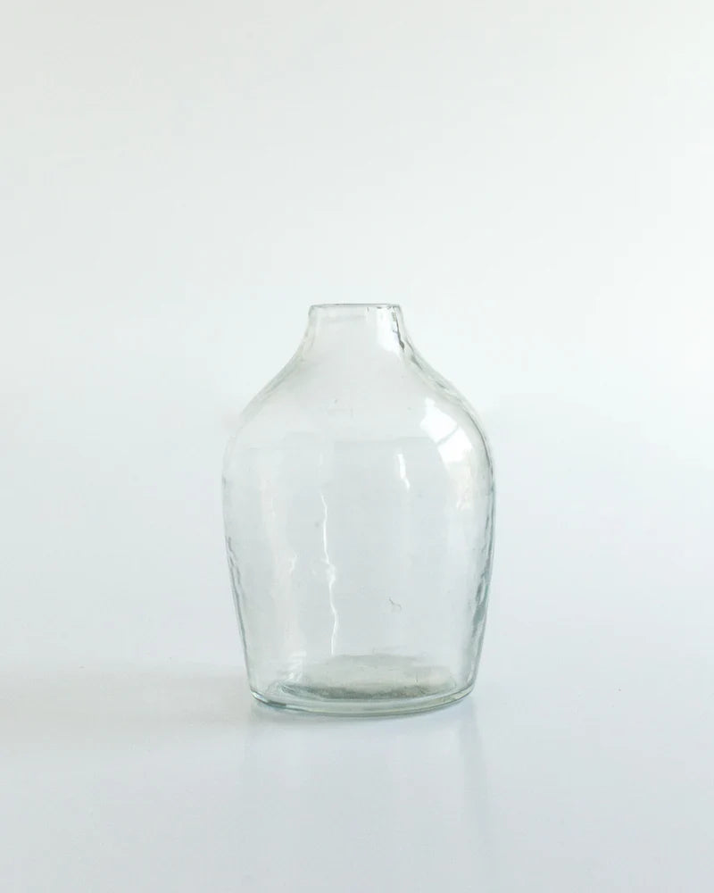 Haley Handblown Hammered Bud Vase