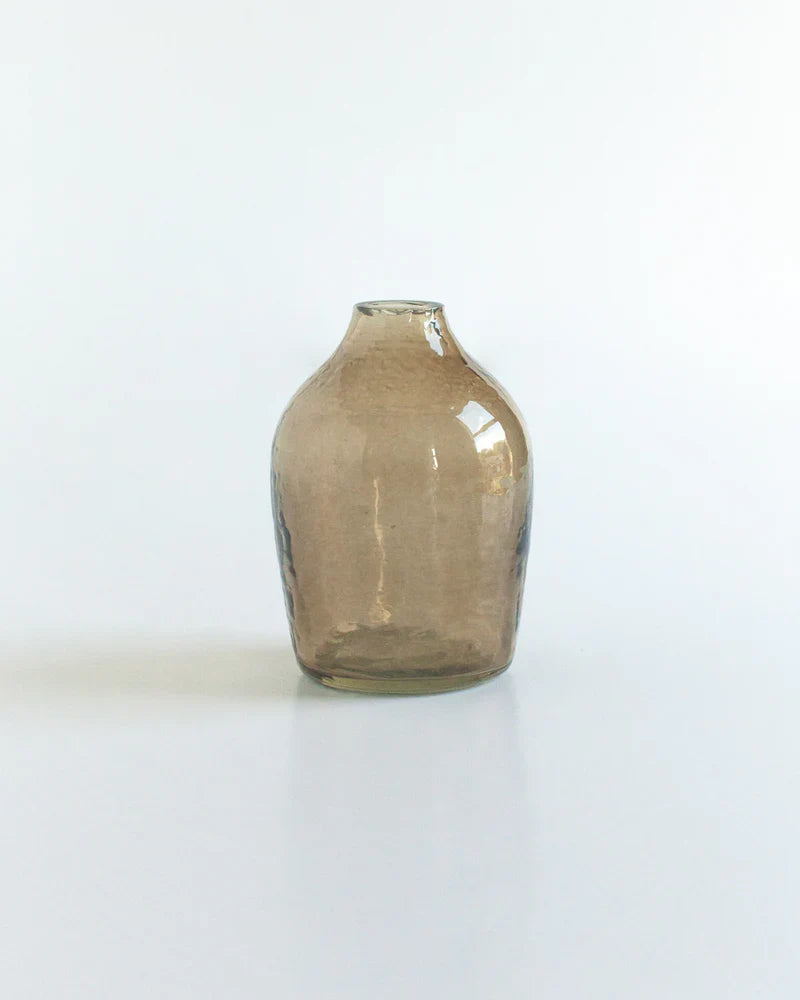 Haley Handblown Hammered Bud Vase