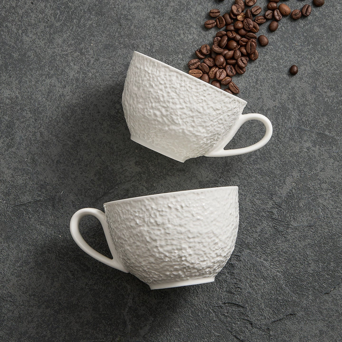 Rock Texture Coffee Cup & Saucer Set
